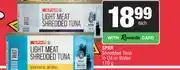 Spar Spar Shredded Tuna In Oil Or Water-170g Each offer