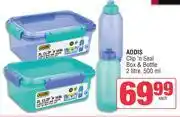 Spar Addis Clip n Seal Box & Bottle 2L, 500ml-Each offer