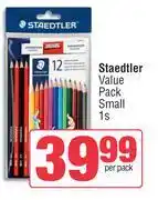 Spar Staedtler Value Pack Small-1s Per Pack offer