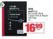 Spar Spar Good Living A4 Counter Book 2 Quire Feint & Margin 192 Page-1s offer