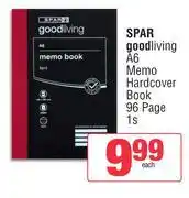 Spar Spar Good Living A6 Memo Hardcover Book 96 Page-1s offer