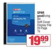 Spar Spar Good Living A4 Soft Cover Display File 20 Page-1s offer