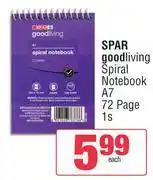 Spar Spar Good Living Spiral Notebook A7 72 Page-1s offer