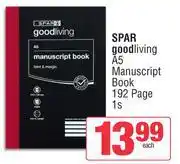 Spar Spar Good Living A5 Manuscript Book 192 Page-1s offer