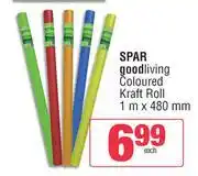 Spar Spar Good Living Coloured Kraft Roll 1m x 480mm-Each offer
