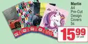 Spar Marlin A4 Pre Cut Design Covers-5s Per Pack offer