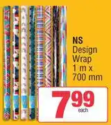 Spar NS Design Wrap 1m x 700mm-Each offer