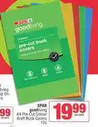 Spar Spar Good Living A4 Pre Cut Colour Kraft Book Covers-12s Per Pack offer