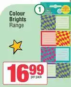 Spar Colour Brights A4 Book Labels-16s Per Pack offer