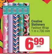 Spar Creative Stationery Fashion Wrap 1m x 700mm offer