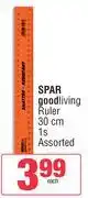 Spar Spar Good Living Ruler 30cm Assorted-1s offer