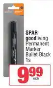 Spar Spar Good Living Permanent Marker Bullet Black-1s offer