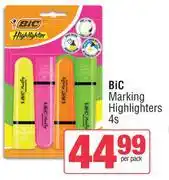 Spar Bic Marking Highlighters-4s Per Pack offer