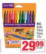 Spar Bic Kids Fibre Pens-12s Per Pack offer