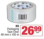Spar NS Packaging Tape Clear 48mm x 100m offer