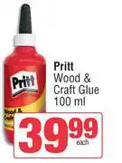 Spar Pritt Wood & Craft Glue-100ml offer