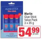 Spar Marlin Glue Stick Value Pack-3 x 35g offer