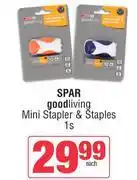 Spar Spar Good Living Mini Stapler & Staples-1s offer