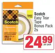 Spar Scotch Easy Tear Tape Bonus Pack-2s Per Pack offer