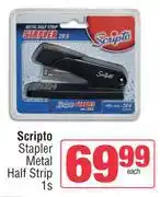 Spar Scripto Stapler Metal Half Strip-1s offer