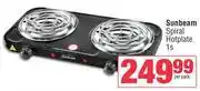 Spar Sunbeam Spiral Hotplate offer