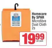 Spar Homecare By Spar Microfibre Dust Cloth-2 Per Pack offer