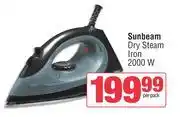 Spar Sunbeam 2000W Dry Steam Iron-Per Pack offer