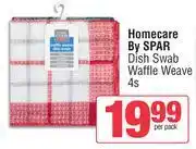 Spar Homecare By Spar Dish Swab Waffle Weave-4 Per Pack offer