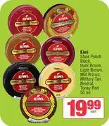 Spar Kiwi Shoe Polish Black, Dark Brown, Light Brown, Mid Brown, Military Tan,Neutral, Toney Red)-50ml EA offer