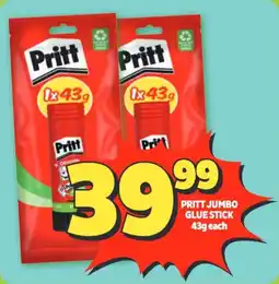 Usave Pritt jumbo glue stick offer