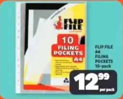 Usave Flip file A4 filing pockets offer