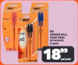 Usave Bic orange ball point pens offer