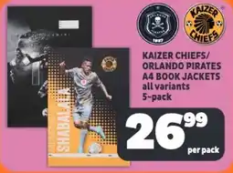 Usave Kaizer chiefs/ orlando pirates A4 book jackets offer