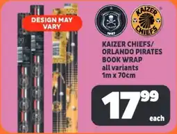 Usave Kaizer chiefs/ orlando pirates book wrap offer