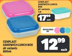 Usave Cenplast sandwich lunch box offer