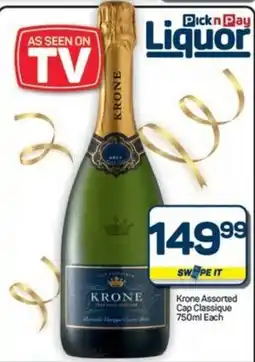 Pick n Pay Krone Assorted Cap Classique offer