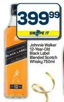 Pick n Pay Johnnie Walker 12-Year-Old Black Label Blended Scotch Whisky offer