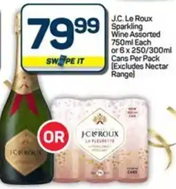 Pick n Pay J.C. Le Roux Sparkling Wine Assorted or Cans offer