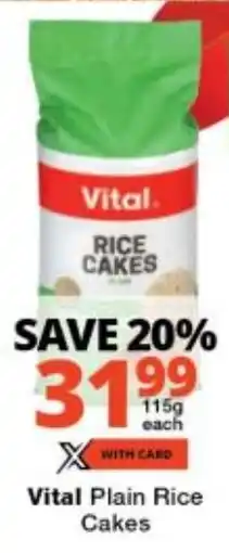 Checkers Vital Plain Rice Cakes offer