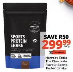 Checkers Harvest Table The Chocolate Flavour Sports Protein Shake offer
