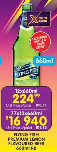 Shoprite Liquor Flying fish premium lemon flavoured beer rb offer