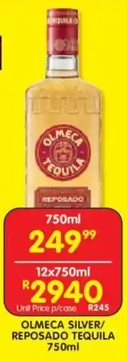 Shoprite Liquor Olmeca silver/ reposado tequila offer