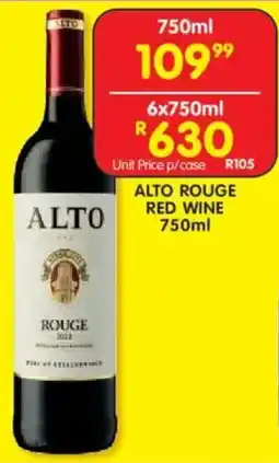 Shoprite Liquor Alto rouge red wine offer