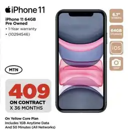 HiFi Corp iPhone 11 64GB Pre Owned offer