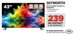 HiFi Corp Skyworth 43-inch QLED Google TV-43E5520H offer