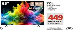 HiFi Corp TCL 65-Inch QLED Google TV-65P8K offer