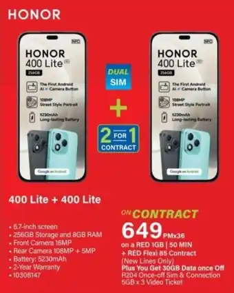 Honor 400 Lite + 400 Lite