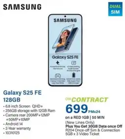 Incredible Connection Samsung Galaxy S25 FE 128GB offer