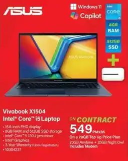 Incredible Connection ASUS Vivobook X1504 Intel Core i5 Laptop offer
