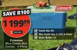 Checkers Coleman Blue Cooler Box Combo offer